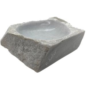 SILVER GRAY YULE MARBLE BOWL